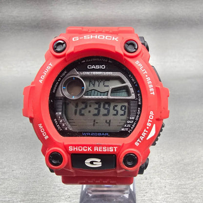 Casio G-Shock G-7900-A Watch Men 50mm Black Red Chrono Alarm New Battery0