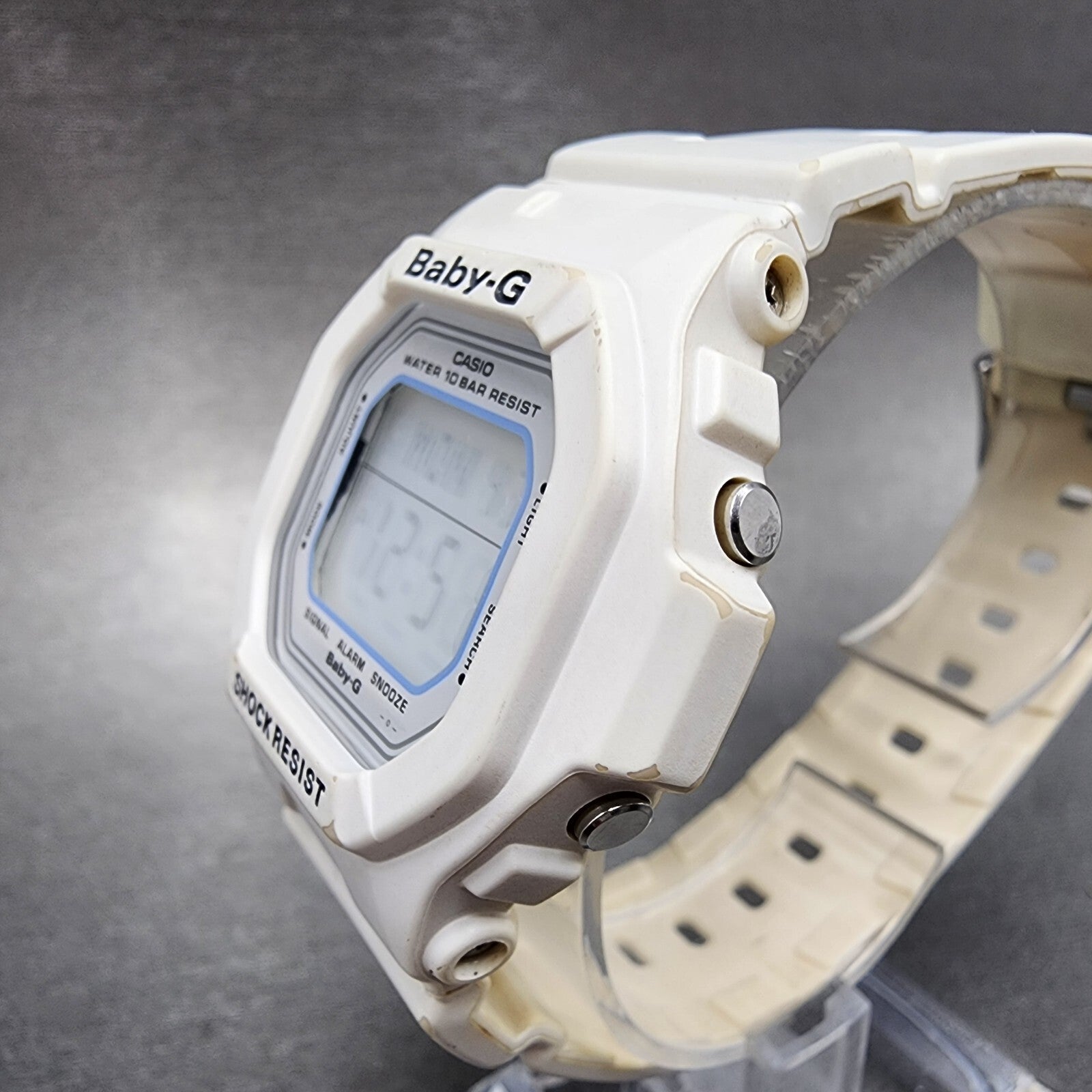 Casio BabyG BG5600WH Watch Women 40mm Digital White Tone Octagon New Battery2