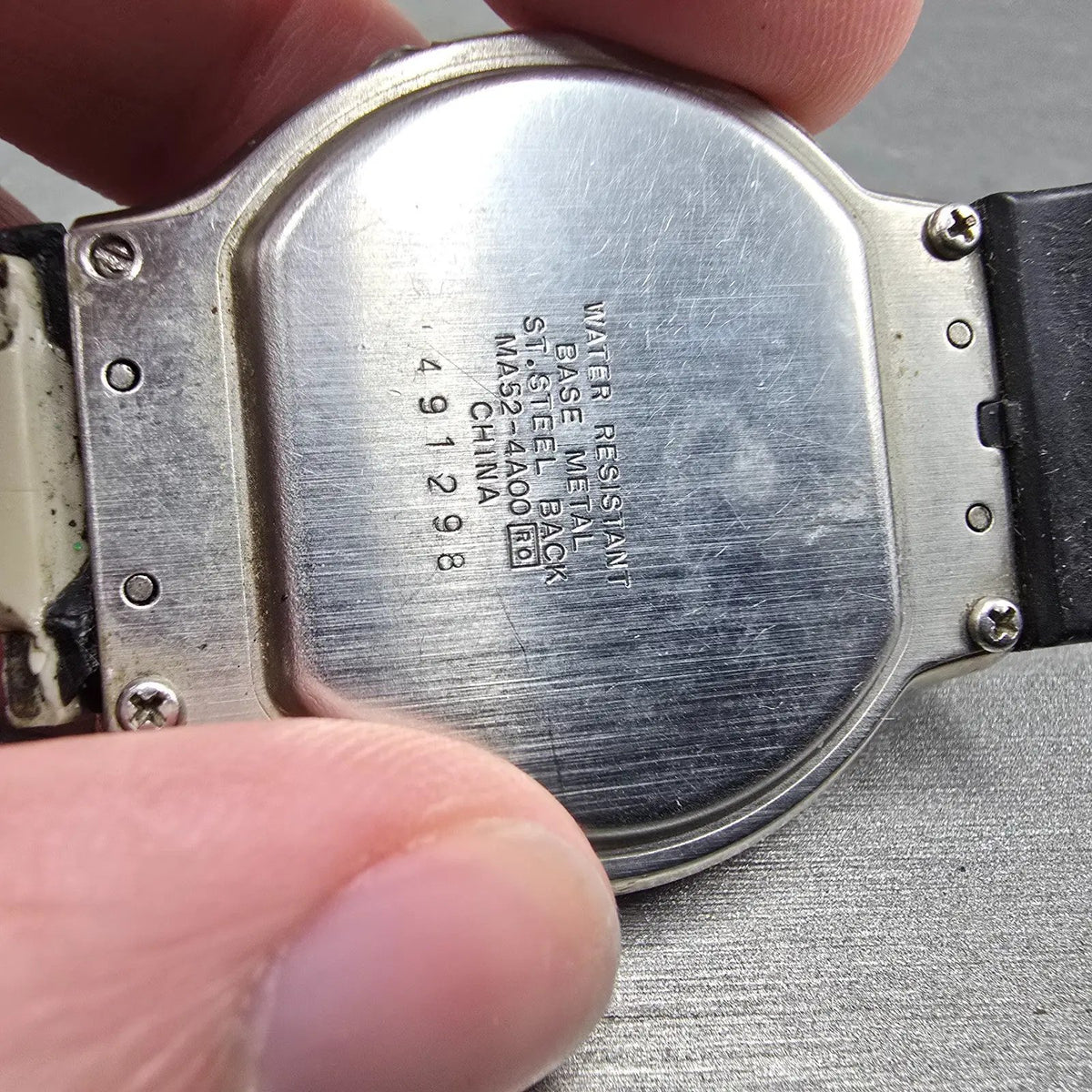 Seiko Receptor Watch Men 38mm Black Dial Steel Daydate READ! MA52-4A00 New Batt17