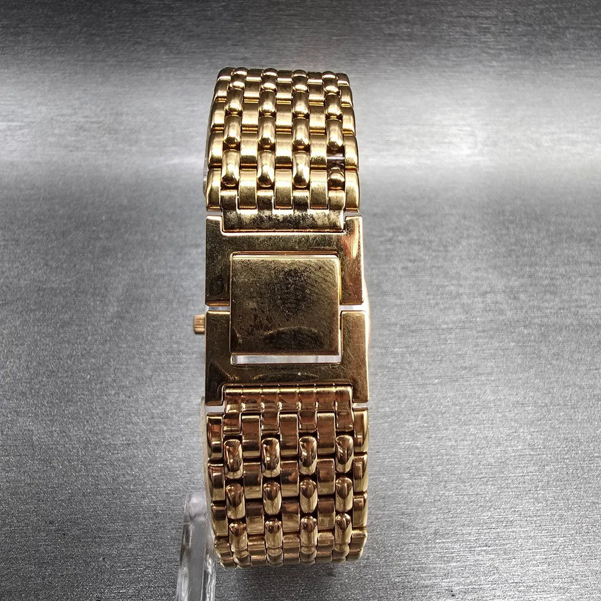 Seiko SQ Tank Watch Men 31mm Brown Dial Gold Tone Daydate 2633-5029 New Battery7