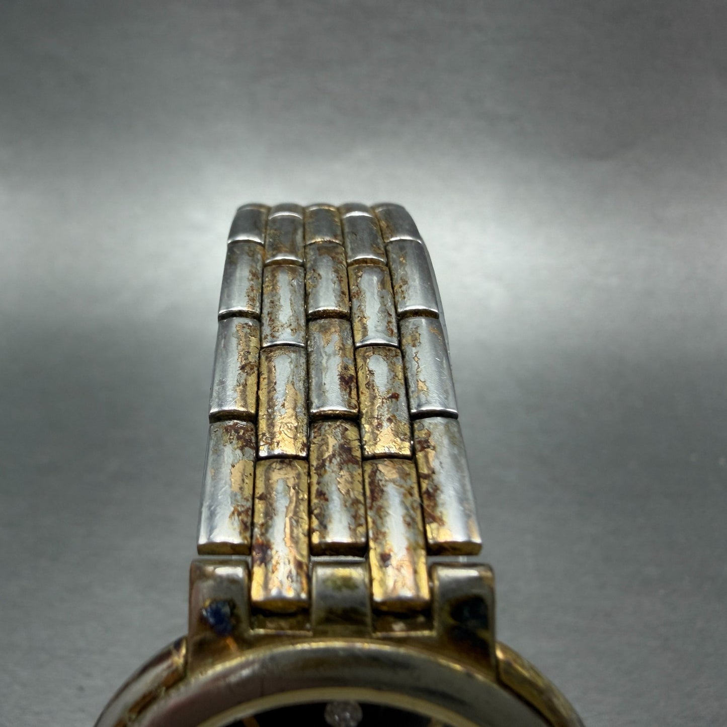 Bulova Watch Women 31mm Black Dial Two Tone Round 92N47 New Battery Vintage4