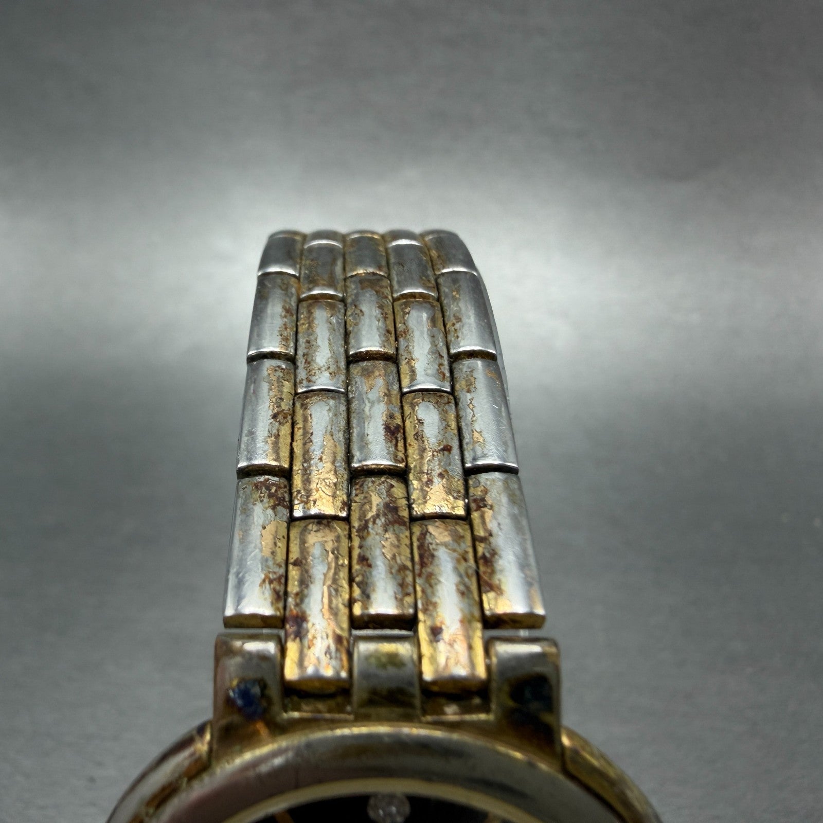Bulova Watch Women 31mm Black Dial Two Tone Round 92N47 New Battery Vintage4