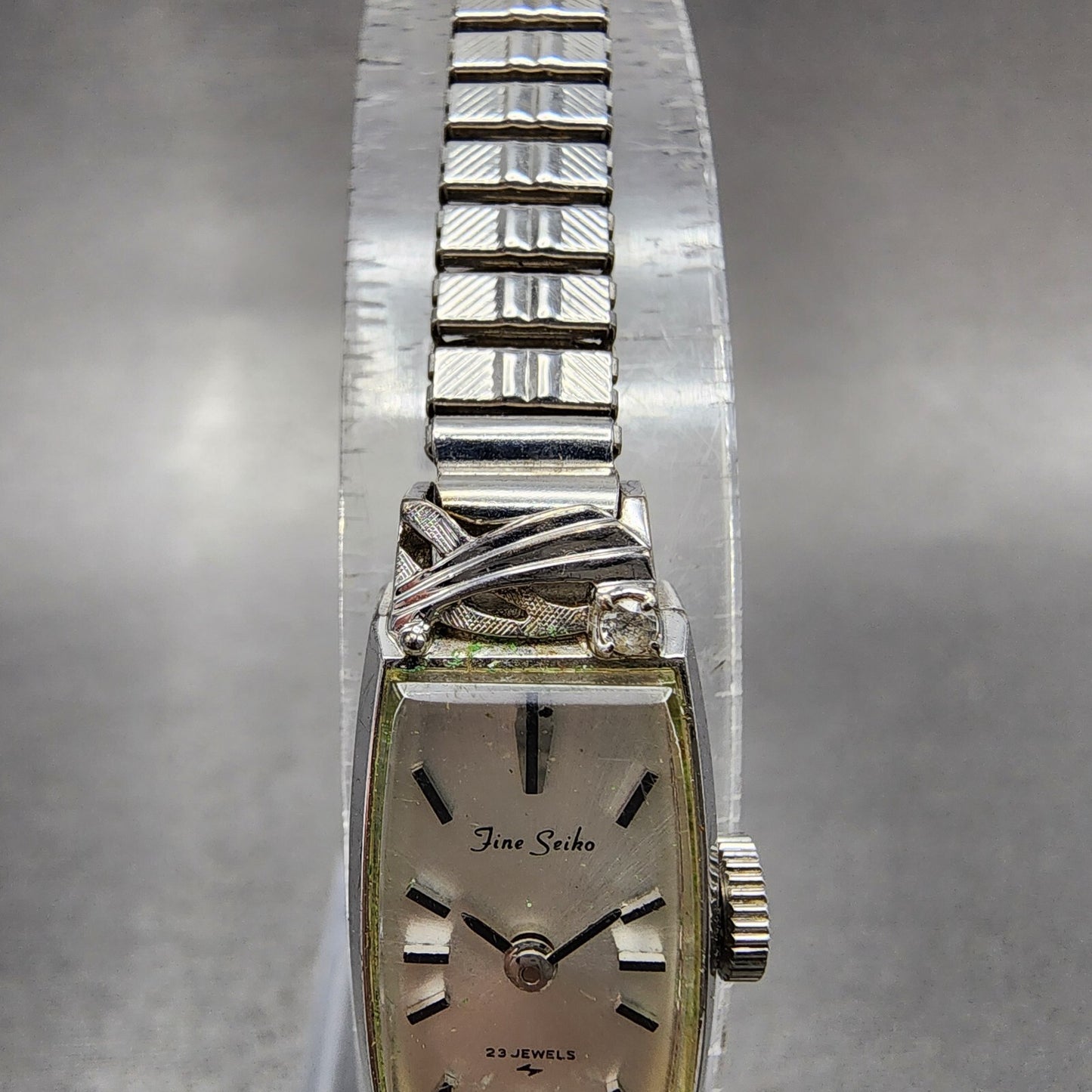 Seiko Fine Seiko Watch Women 12mm Silver Dial Silver Tone Manual 15203370 Runs4