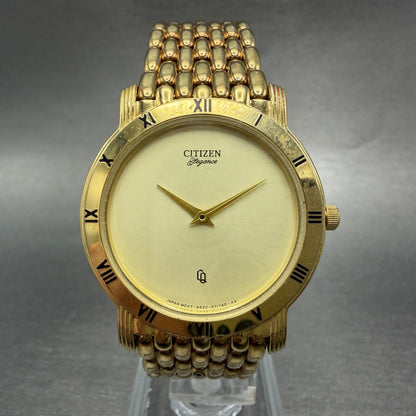 Citizen Elegance Watch Men 33mm Champagne Dial Gold Tone Round 4620-S25996 Runs0