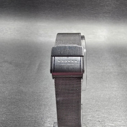 Skagen Freja Watch Women 26mm Black Dial Silver Tone Round 358SSSBD New Battery7