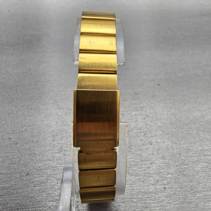 Citizen CQ Watch Women 17mm Champagne Dial Gold Tone 3220-S60228 New Battery VTG7