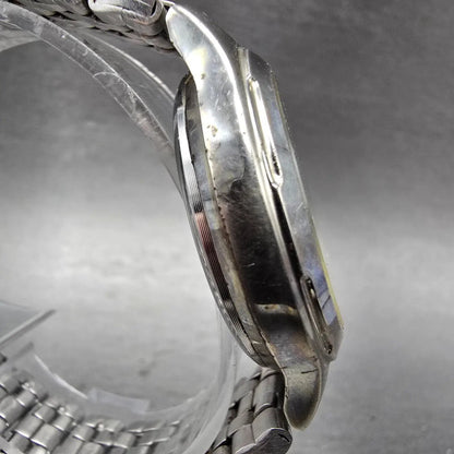 Citizen Junction Eco-Drive Watch Men 36mm Gray Dial Two Tone 5080-K10816 Runs3
