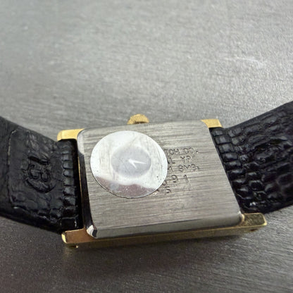 Citizen CQ Tank Watch Women 16mm Black Dial Gold Tone 3220-945174 New Battery KL9