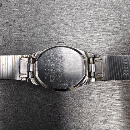 Seiko Watch Women 16mm Silver Dial Silver Hexagon 2C21-5149 New Battery VTG JP12