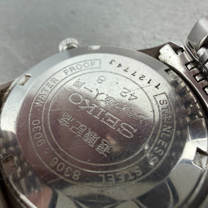 Seiko Business A Watch Men 38mm White Dial Silver Tone Daydate Automatic Runs 29