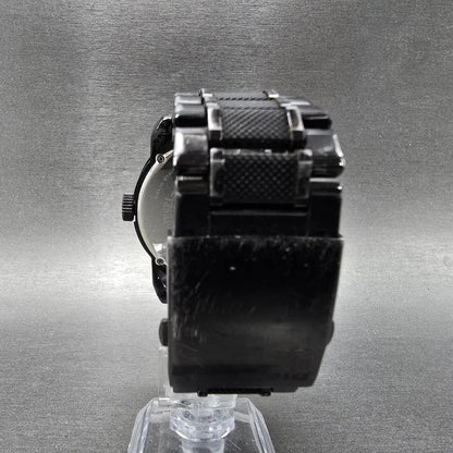 Diesel Watch Men 46mm Black Dial Black Tone Round DZ-1371 New Battery7