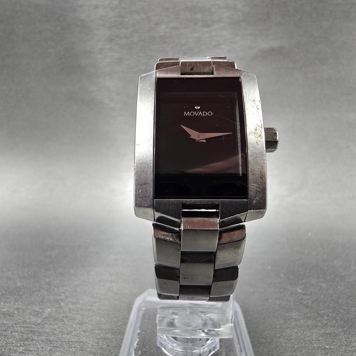 Movado Eliro Watch Women 22mm Black Dial Stainless Steel 84 C1 415.A PARTS6