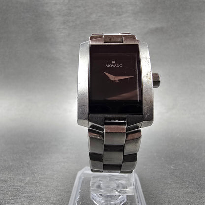 Movado Eliro Watch Women 22mm Black Dial Stainless Steel 84 C1 415.A PARTS6