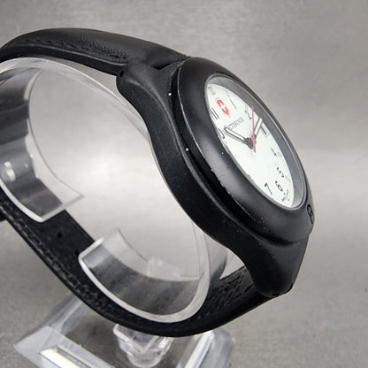 Victorinox  Swiss Army Watch Men 37mm White Dial Black Tone Date Round New Batt3