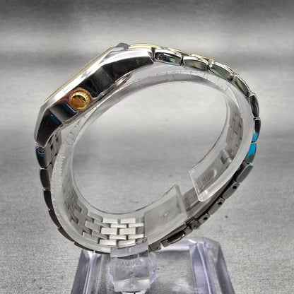 Bulova Watch Women 26mm Silver Dial Two Tone Round 98L138 New Battery Bracelet6