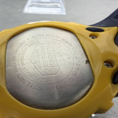 Casio GShock G3011 Watch Men 46mm Digital Blue Yellow Alarm Chrono New Battery9