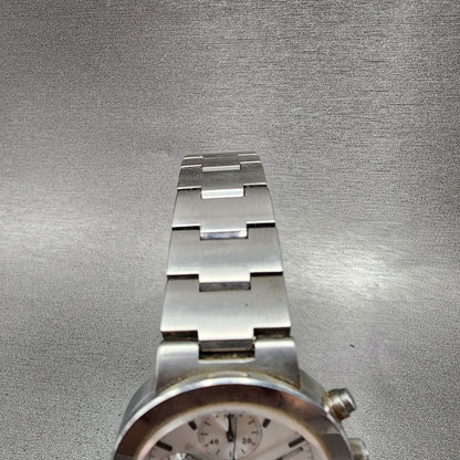 Citizen XC Chronograph Watch Women 34mm Silver Dial Silver Tone Date New Battery4