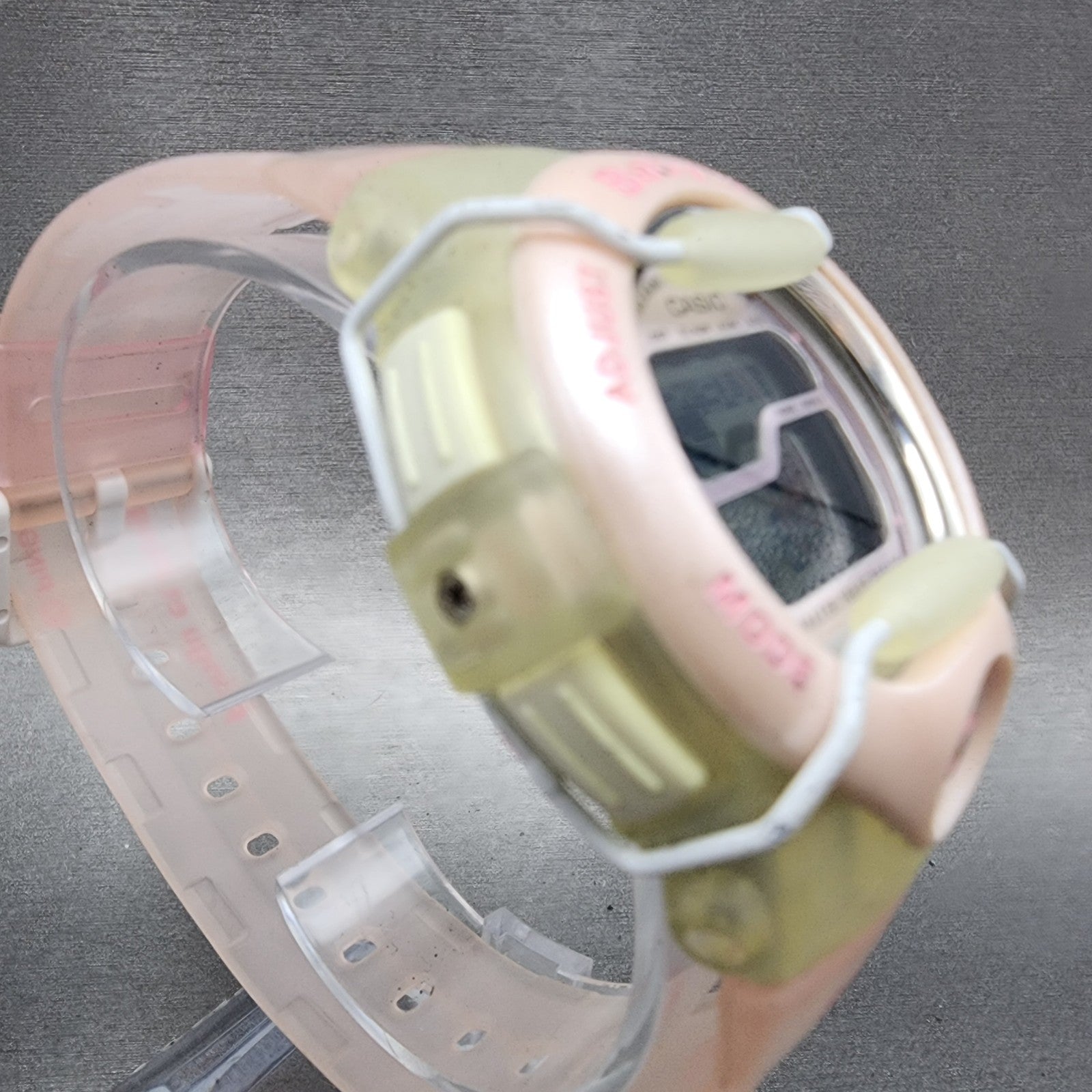 Casio BabyG Watch Women 42mm Digital Pink Clear Alarm Chrono BGT110 Pinga3