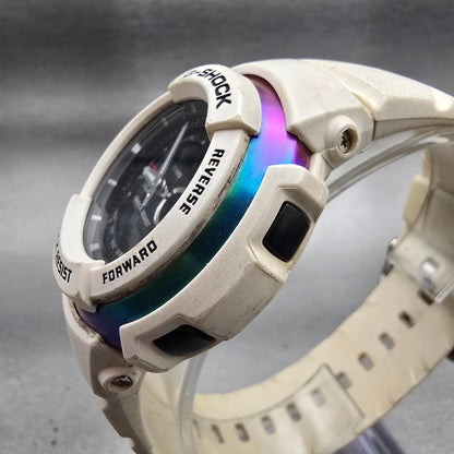 Casio G-Shock G306-X Watch Men 46mm White Black Chronograph Alarm New Battery2