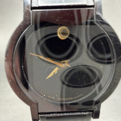Movado Museum Watch 24mm Women Black Dial Black Tone Round 84-90-820A PARTS2