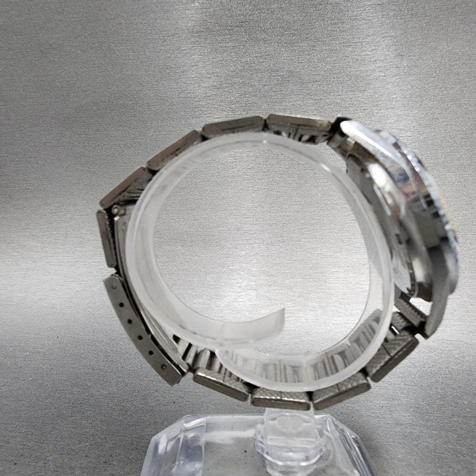Orient AAA Deluxe Crystal Watch Men 36mm White Dial Silver Daydate READ!!!! Runs8