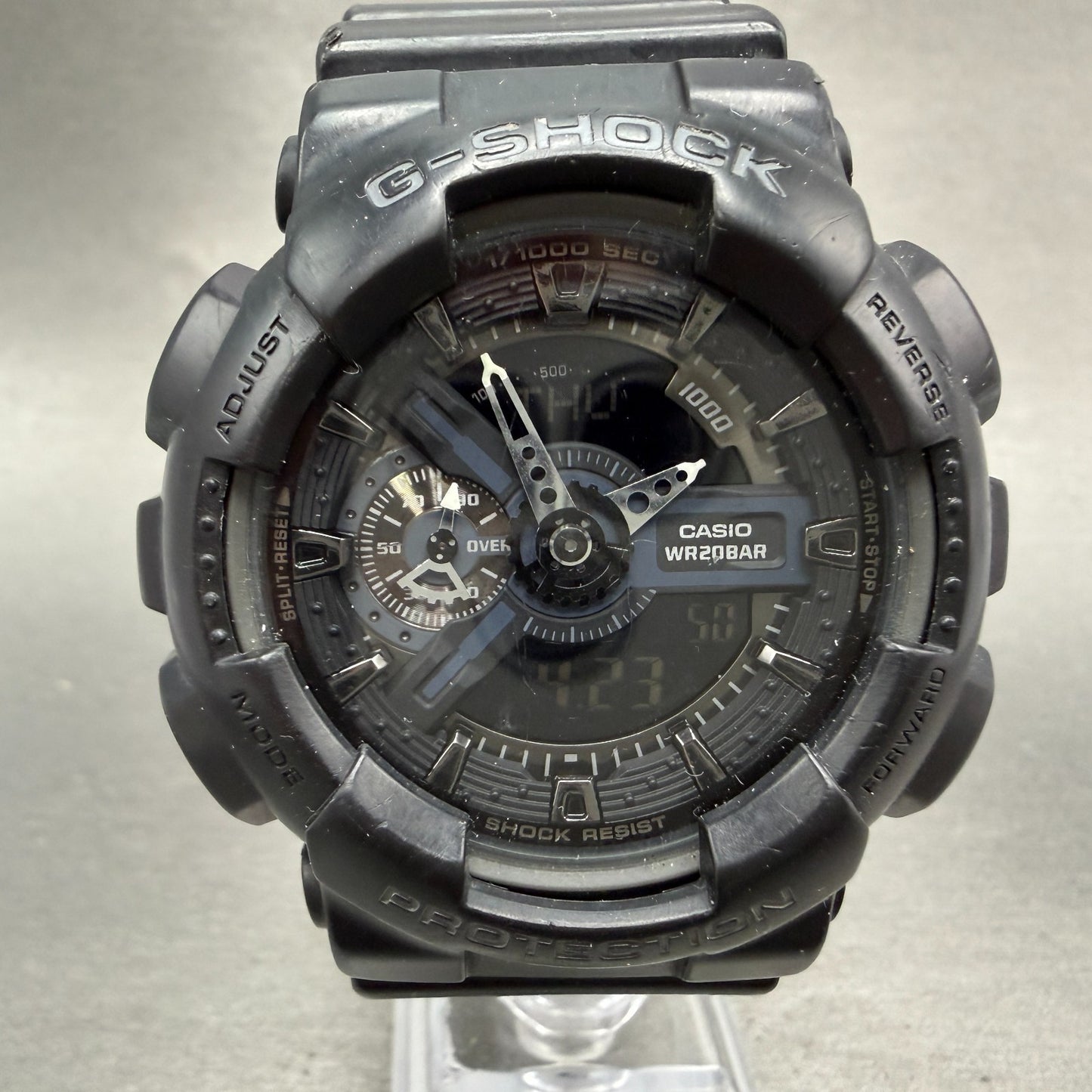 Casio G-Shock GA-110 Watch Men 51mm Ana Digi Black Alarm Chrono New Battery AJIK0