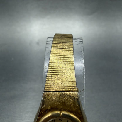 Citizen CQ Watch Women 17mm Champagne Dial Gold Tone Oval 2951-293886 New batt4