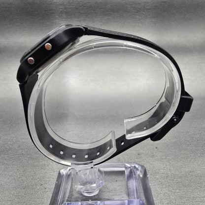 Casio LA-11W Digital Watch Women 25mm Black Blue Alarm Chronograph New Battery H6