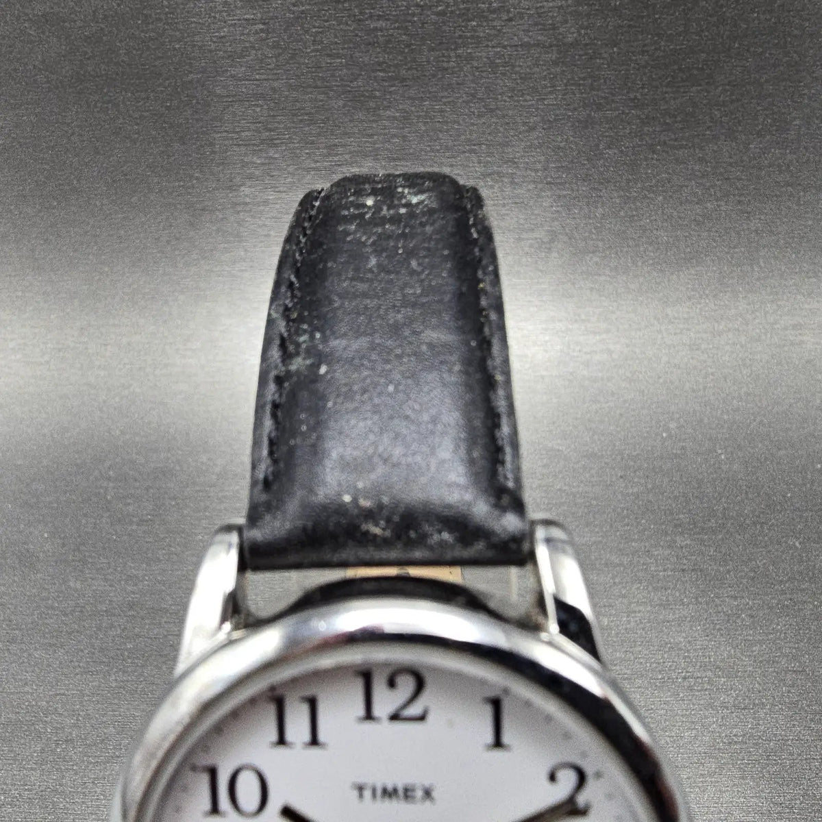 Timex Easy Reader Watch Men 35mm White Dial Silver Round Date New Battery 24