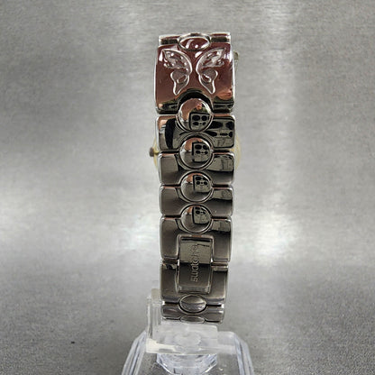 Swatch Watch Women 25mm Silver Dial Clear Case Round New Battery7