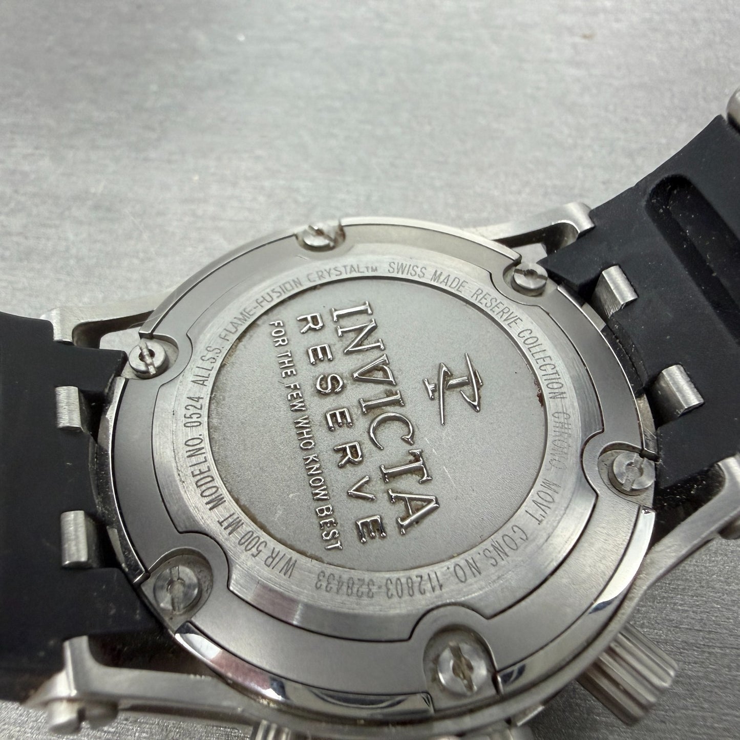 Invicta Reserve Chronograph Watch Men 44mm MOP DIal Steel Date 0524 READ!!!!!!!!7