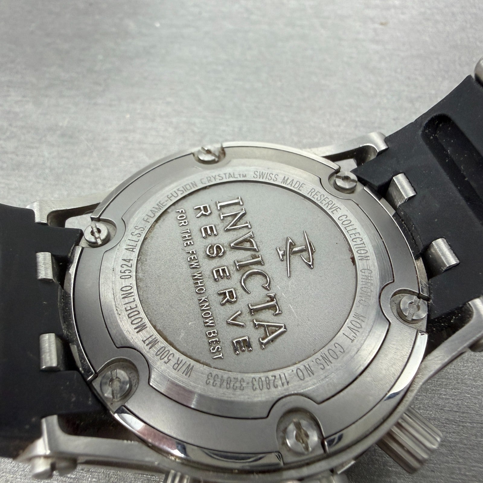 Invicta Reserve Chronograph Watch Men 44mm MOP DIal Steel Date 0524 READ!!!!!!!!7