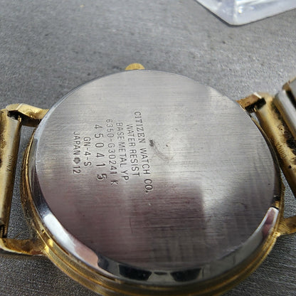 Citizen Elegance Moonphase Watch Men 35mm Cream Dial Gold Tone 6350-G30241 PARTS