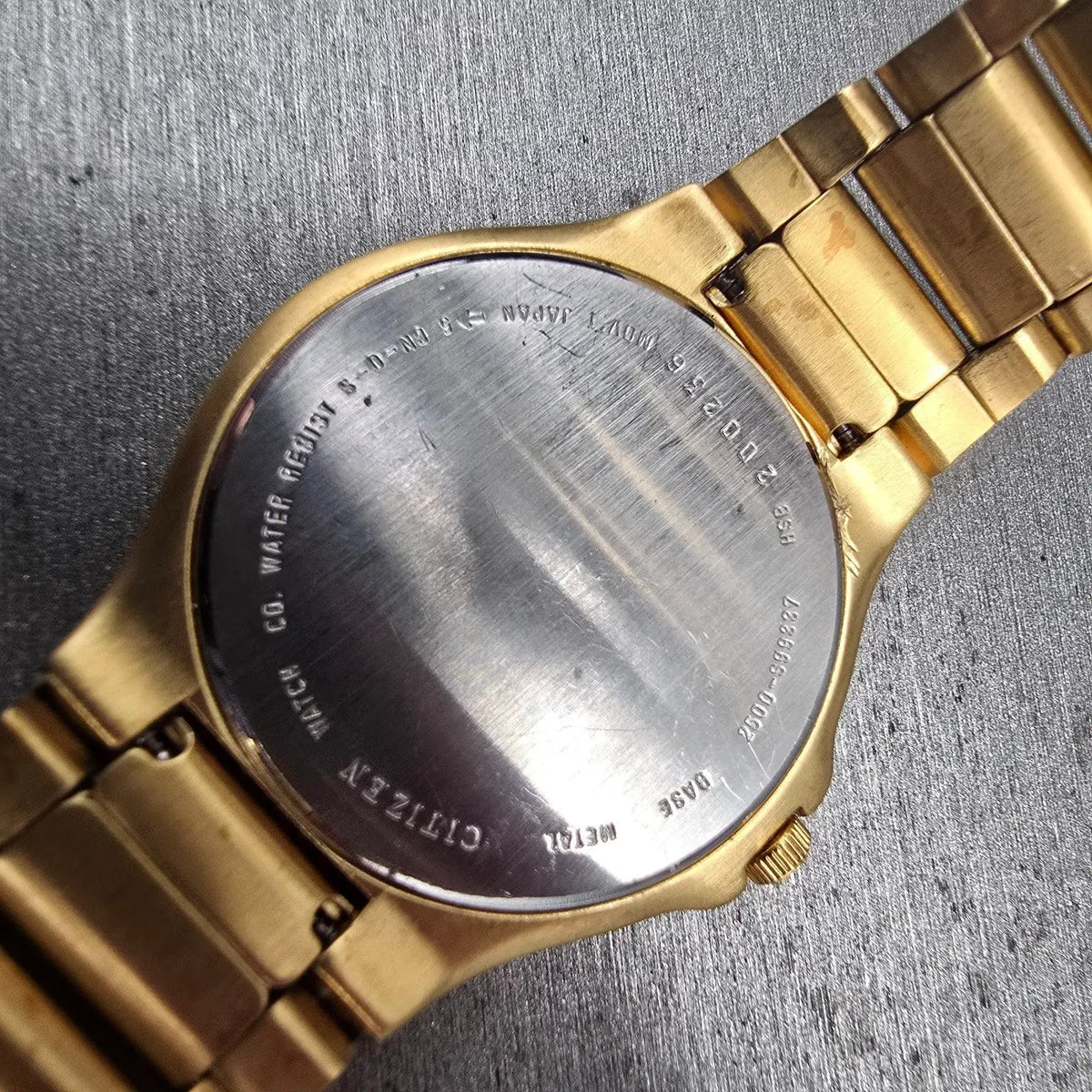 Citizen Watch Men 36mm Champagne Dial Gold Tone Daydate 2500-S99337 New Battery10