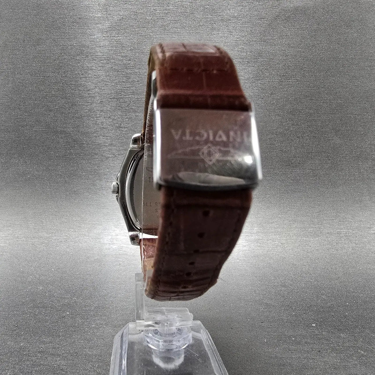 Invicta Watch Men 35mm White Dial Silver Tone Date 9444 New Battery7