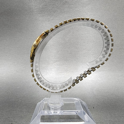 Seiko Watch Women 20mm Champagne Dial Gold Tone Round 20210029 New Battery6