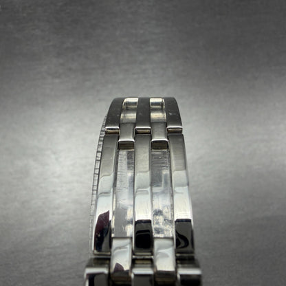 Movado Esperanza Tank Watch Women 14mm Black Dial Steel Rectangle W/Box New Batt4