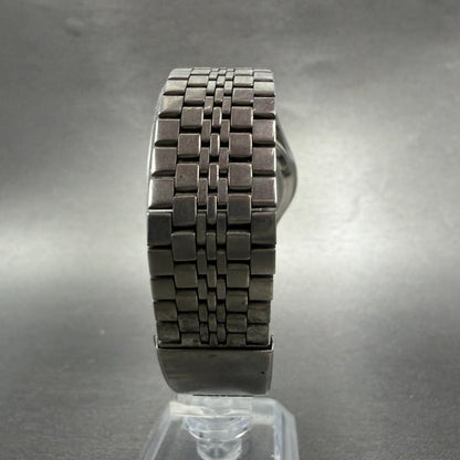 Seiko Silverwave Watch Men 35mm White Dial Steel Round 7121-7010 New Battery VTG7