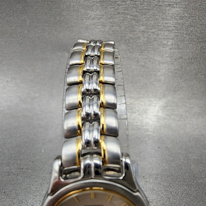 Seiko Exceline Watch Women 23mm Cream Dial Two Tone Round 2J31001A New Battery4