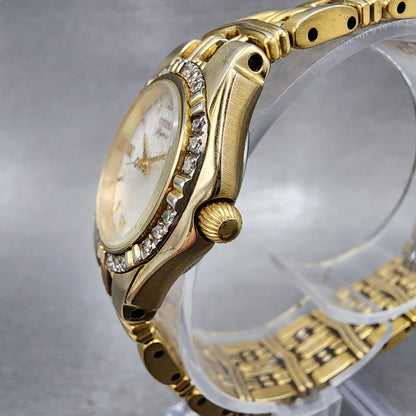 Citizen Elegance Watch Women 25mm MOP Dial Gold Tone Date 1010H14339 NewBattery2
