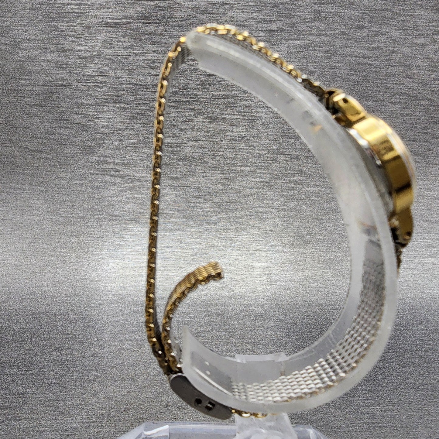 Seiko Watch Women 19mm Gold Dial Gold Tone Round 23200319 New Battery VTG6