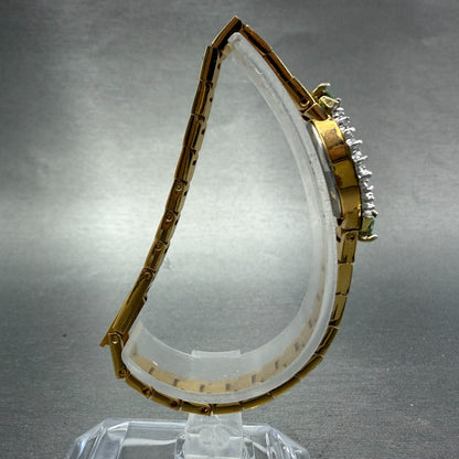 Seiko Pulsar Watch Women 17mm White Dial Gold Tone Oval V400 L 174A New Battery8