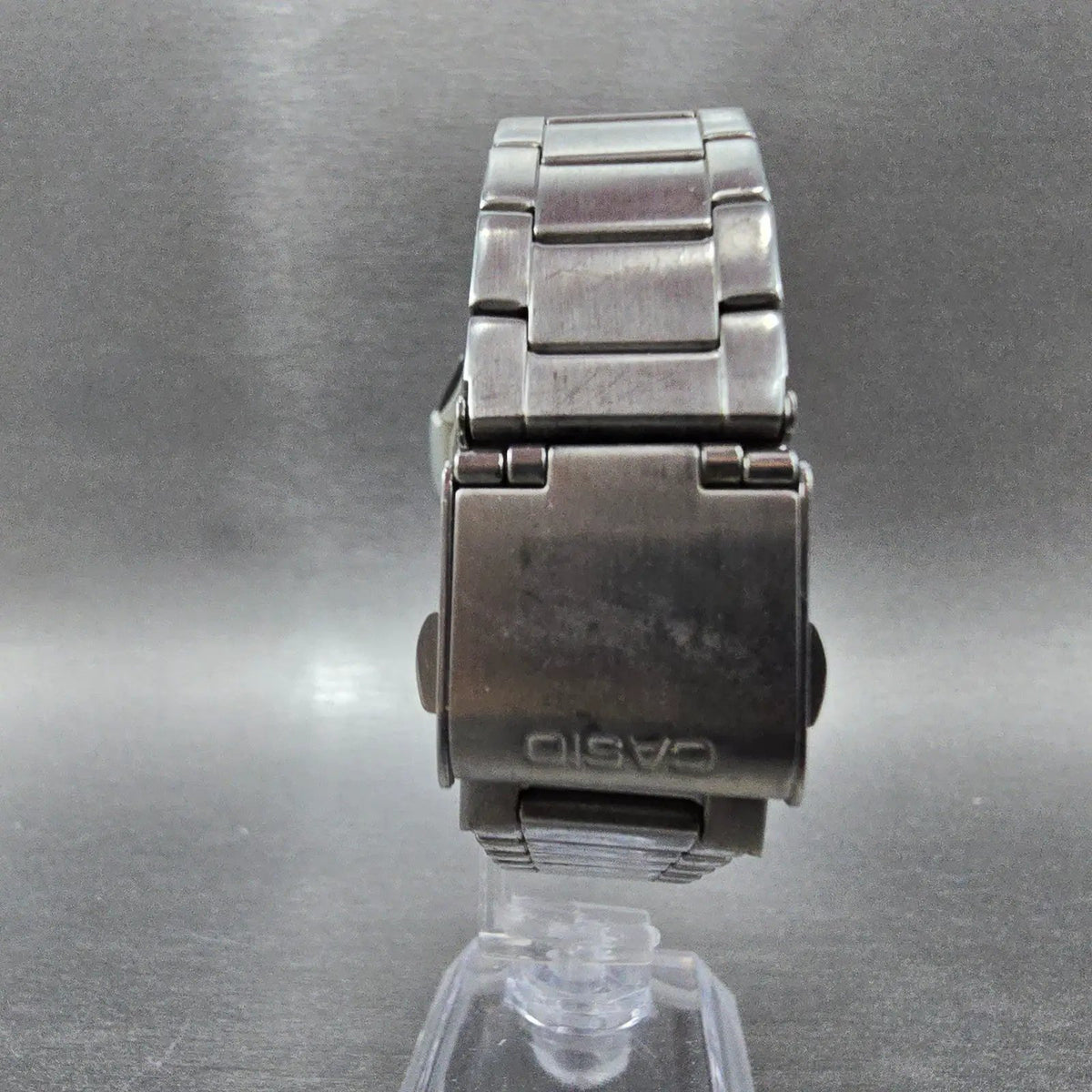 Casio Wave Ceptor Watch Men 42mm Blue Dial Steel Solar Alarm Daydate WVA-M630 J17