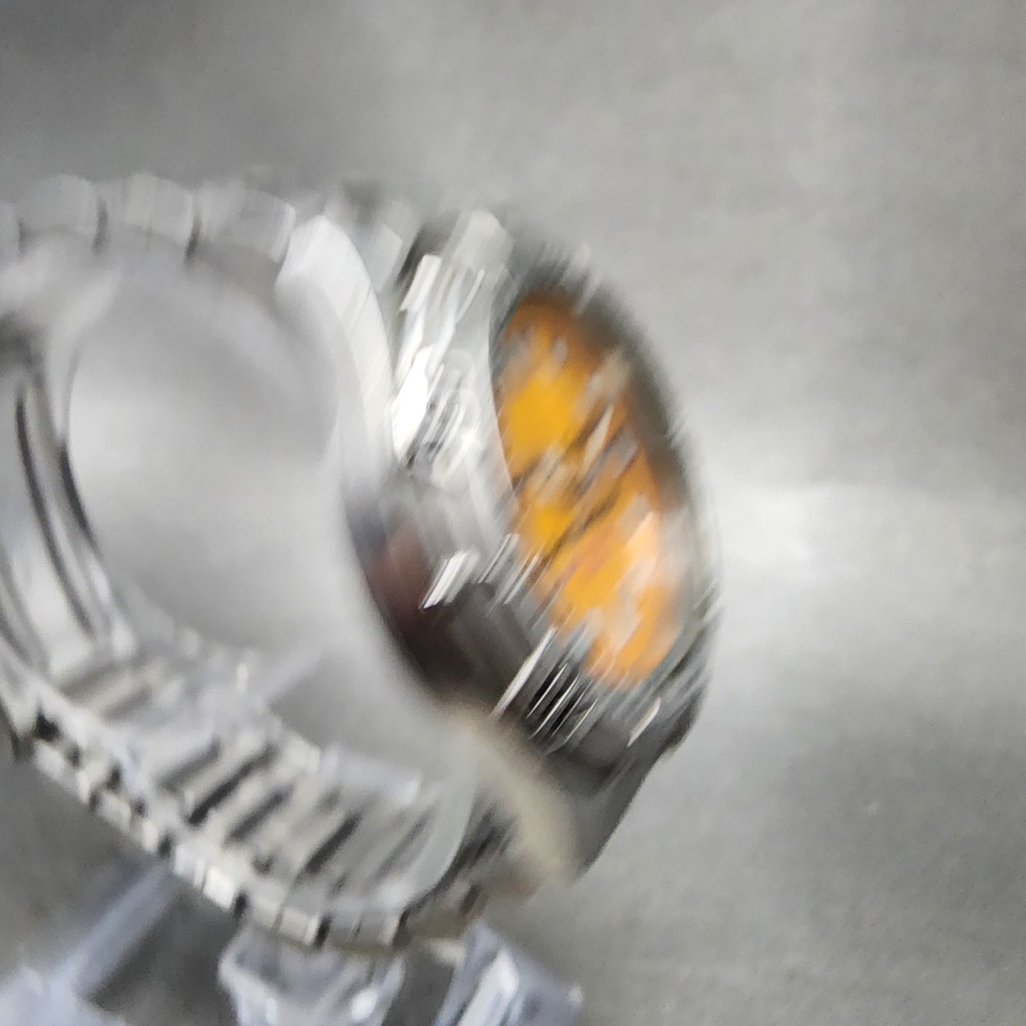 Orient Town & Country Surf Designs Watch Men 36mm Orange Dial Steel Date NewBatt3