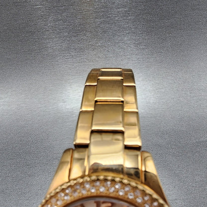 Fossil Stella Watch Women 38mm Rose Dial Rose Gold Tone Daydate Round New Batt4