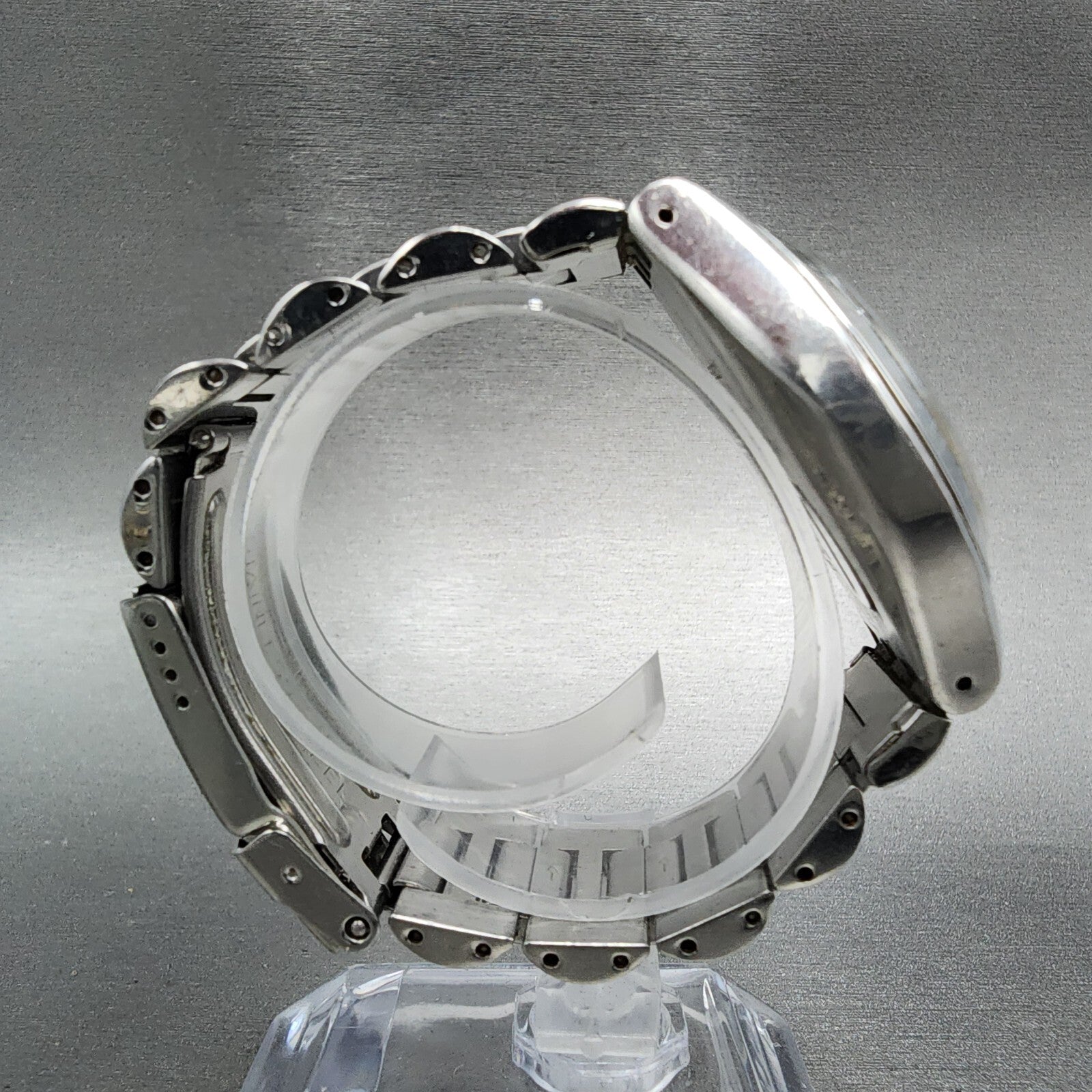 Swatch Irony Happy Joe Watch Men 37mm Gray Dial Steel Date Round New Battery8