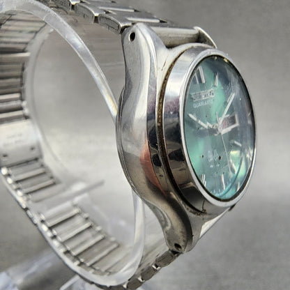 Seiko Watch Women 25mm Green Dial Silver Tone Daydate 43260070 New Battery3