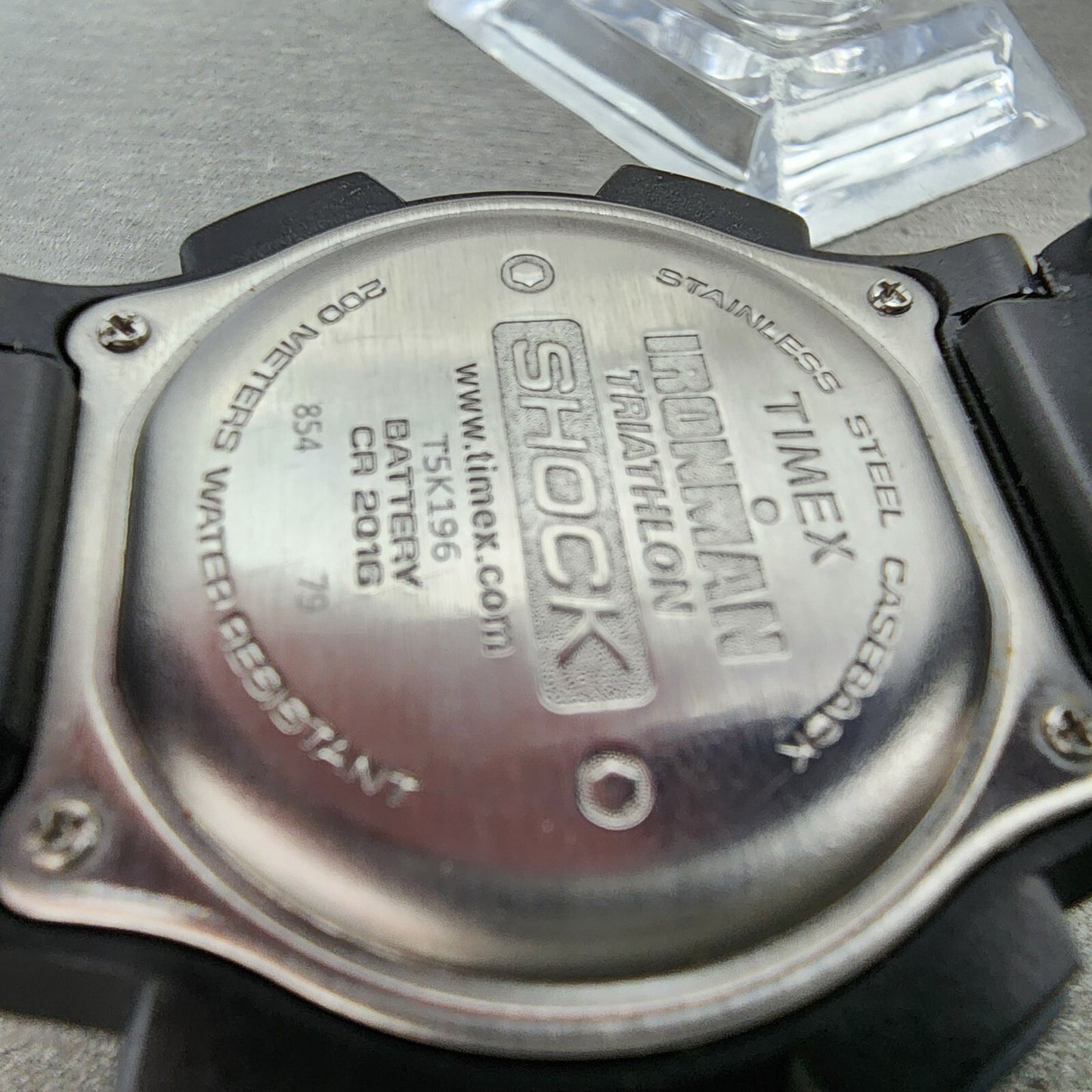 Timex Ironman Watch Men 42mm Digital Black Tone Alarm Chronograph Round New batt