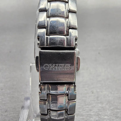 Seiko Coutura Watch Women 26mm MOP Dial Silver Tone Diamonds 7N82-0CG0 New Batt7