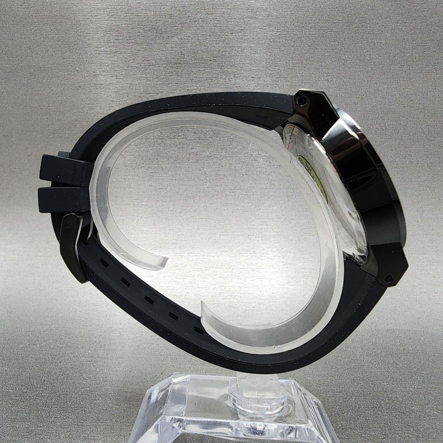 Movado Bold Fusion Watch Men 42mm Black Dial Black Tone Date Round Resin 36008399